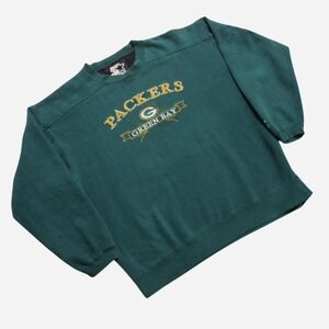 Mens Vintage Y2K 2000s Green Bay Packers Crewneck Sweatshirt